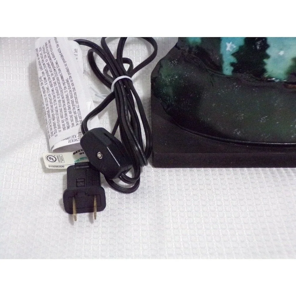 Zappobz Decor Tin Howling Wolf Electric Accent Lamp 15